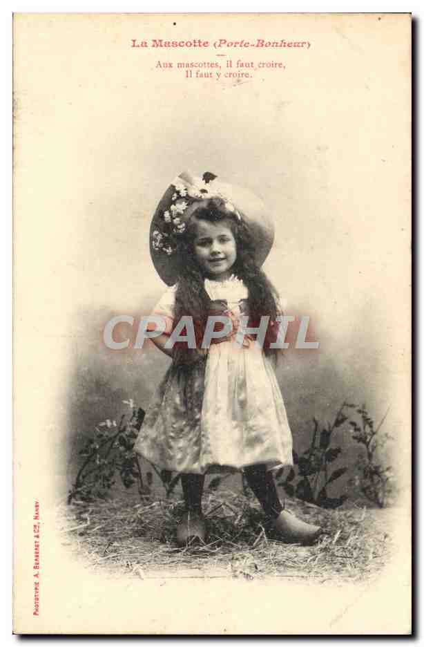 CPA Fantaisie Enfant La Mascotte Porte Bonheur 