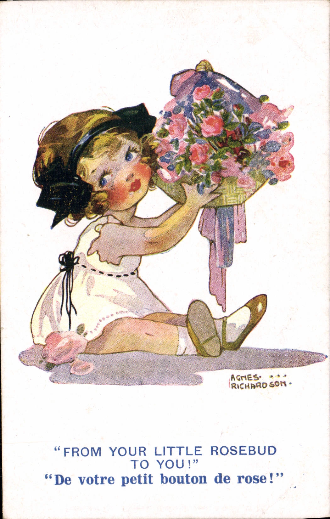 CPA Fantaisie Enfant agnes Richardson