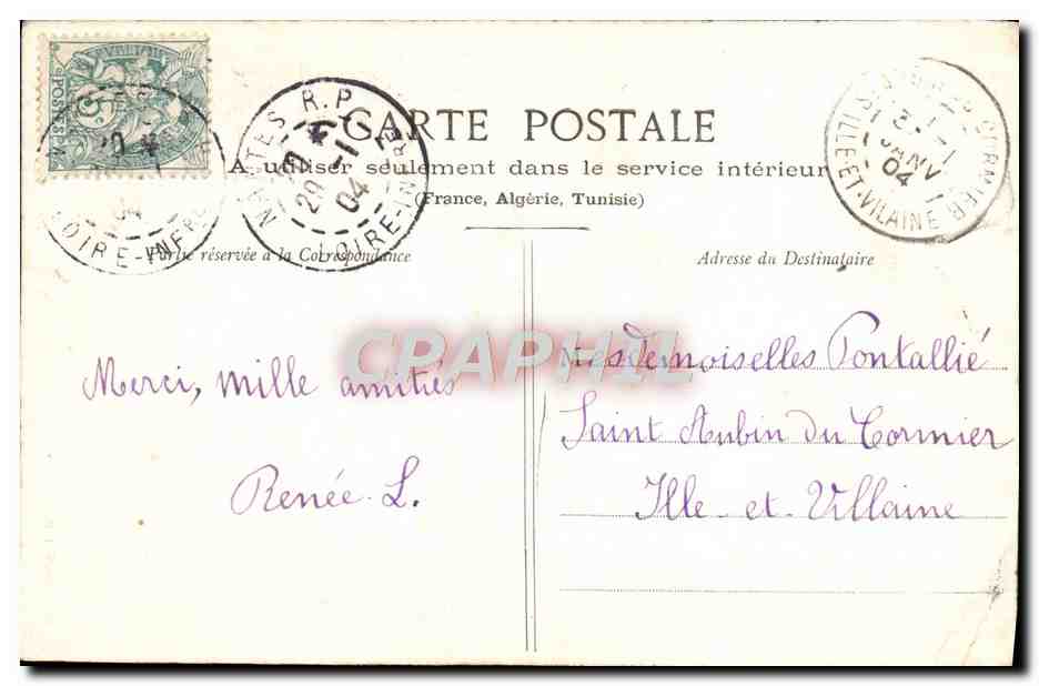 Octobre — Le Lierre (Je meurs où je m'attache) — Collection G. J. D. de Nantes — Reverso