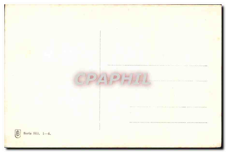 Jonge vrouw met pluimhoed — serie 800, n°1-4 — CPAPHIL — Achterkant