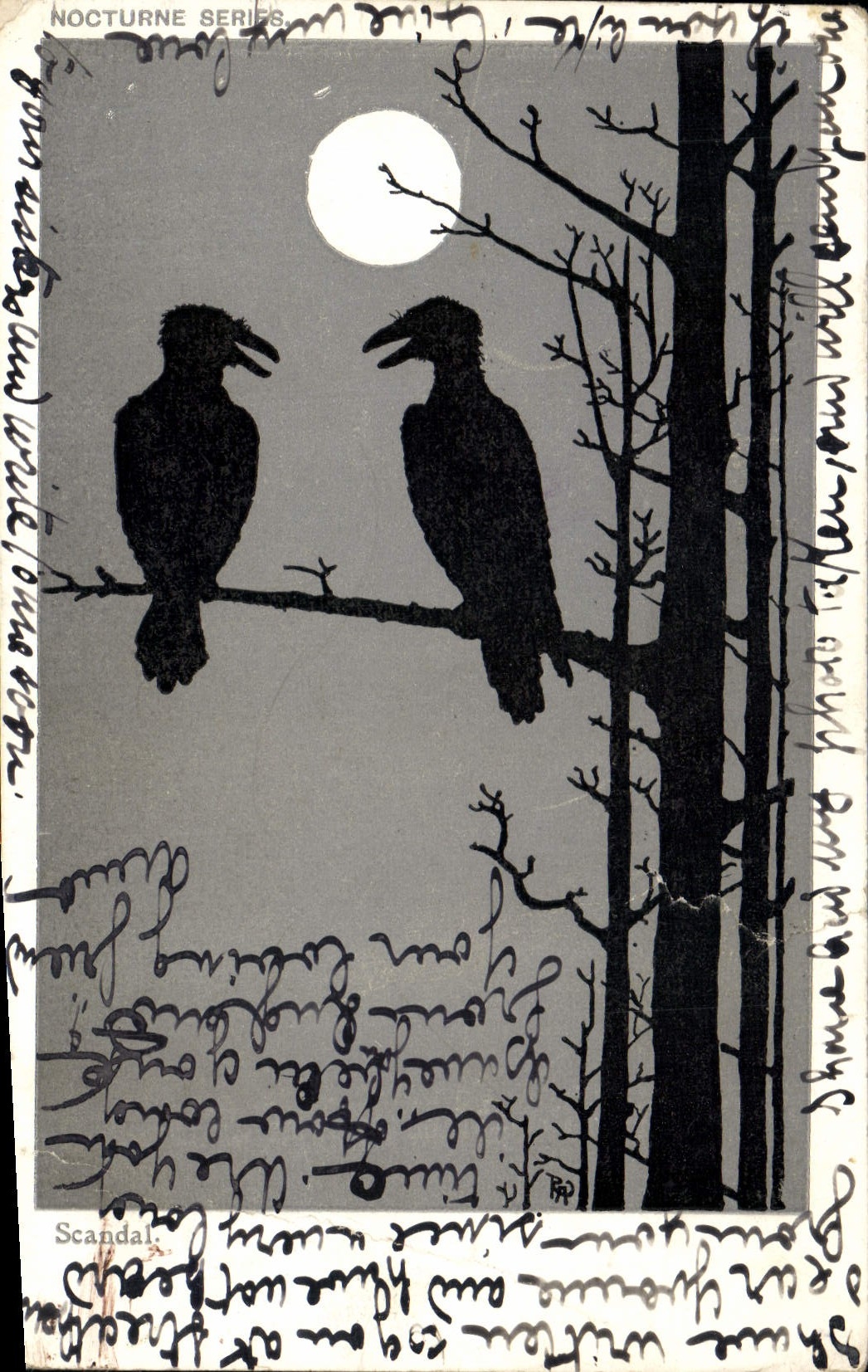 CPA Fantaisie Oiseaux Vautours Rapace
