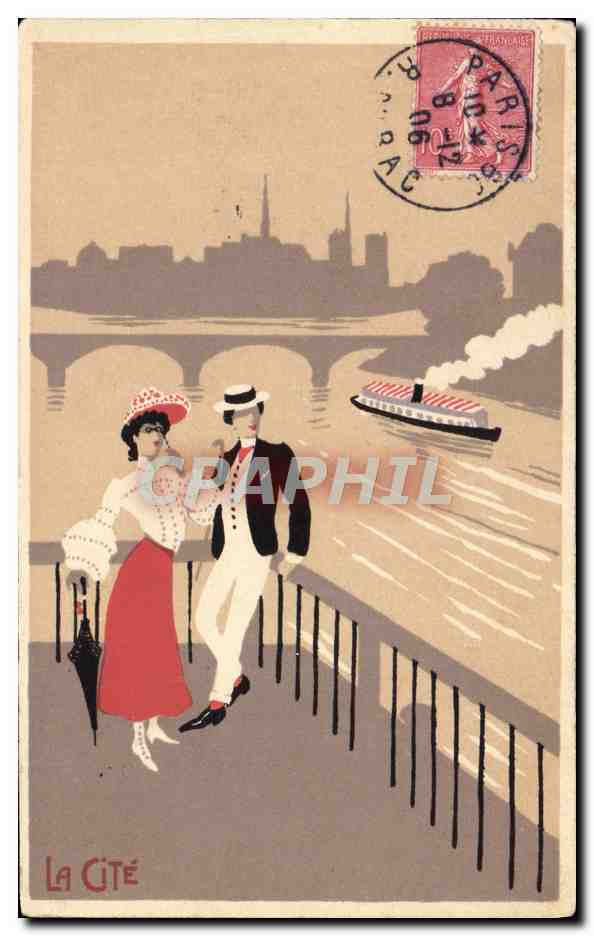 La Cité — vue de Paris avec couple au bord de la Seine — éditeur La Cité