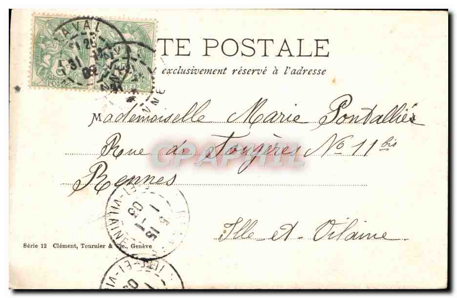 CPA Fantaisie Enfant — Rückseite