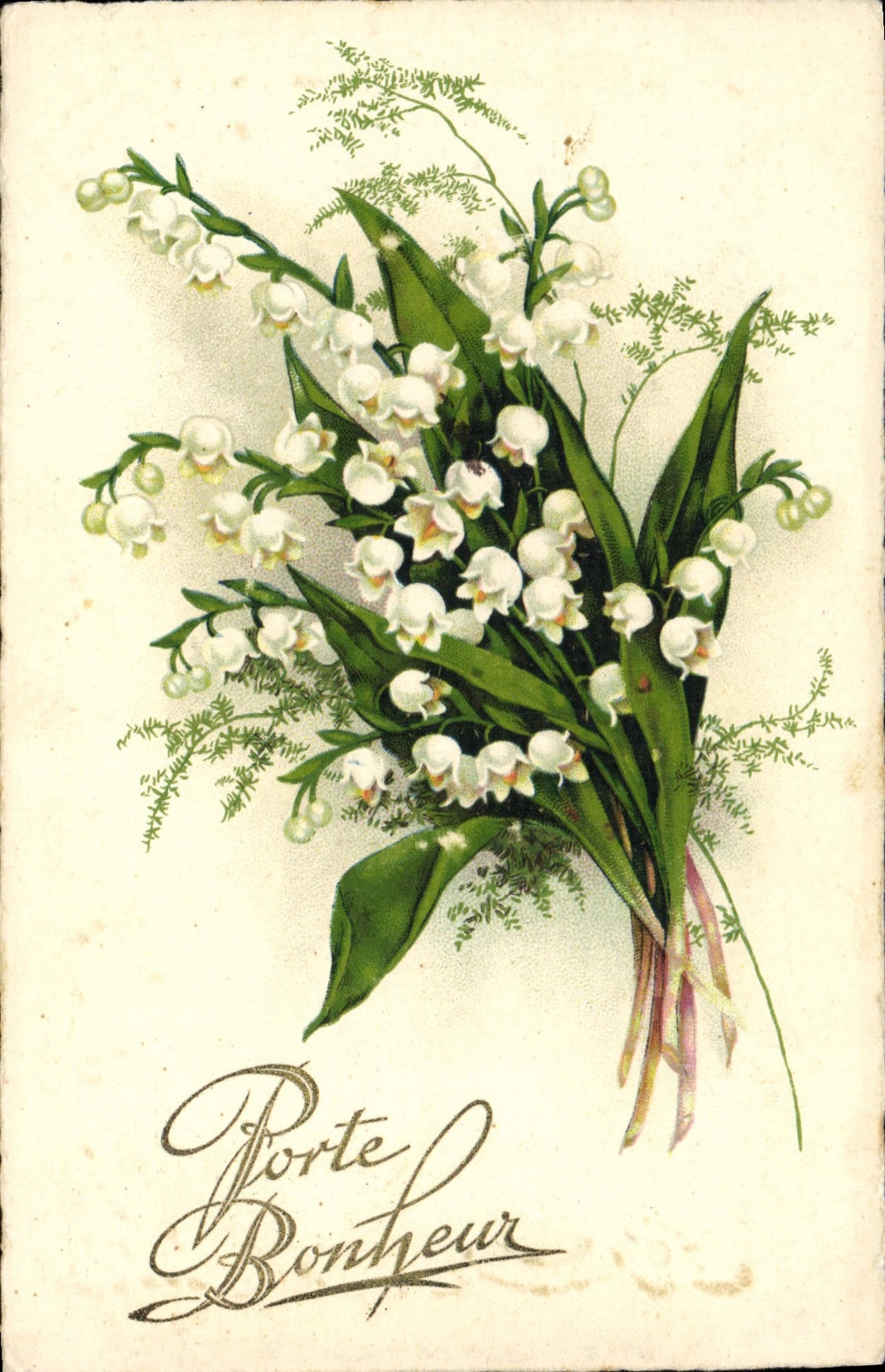 CPA Fantaisie Fleurs Muguet
