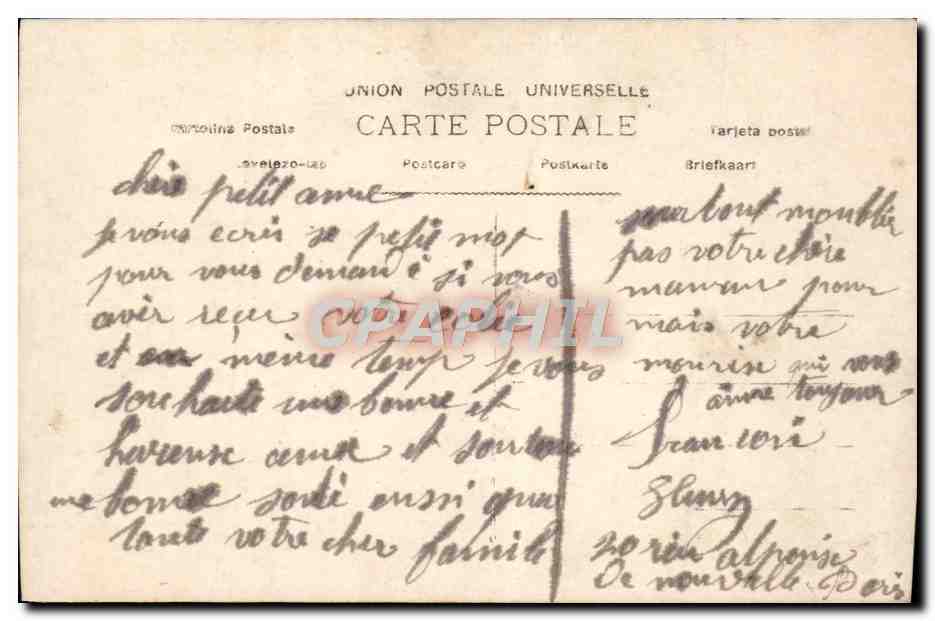 CPA Fantaisie Enfants — Verso