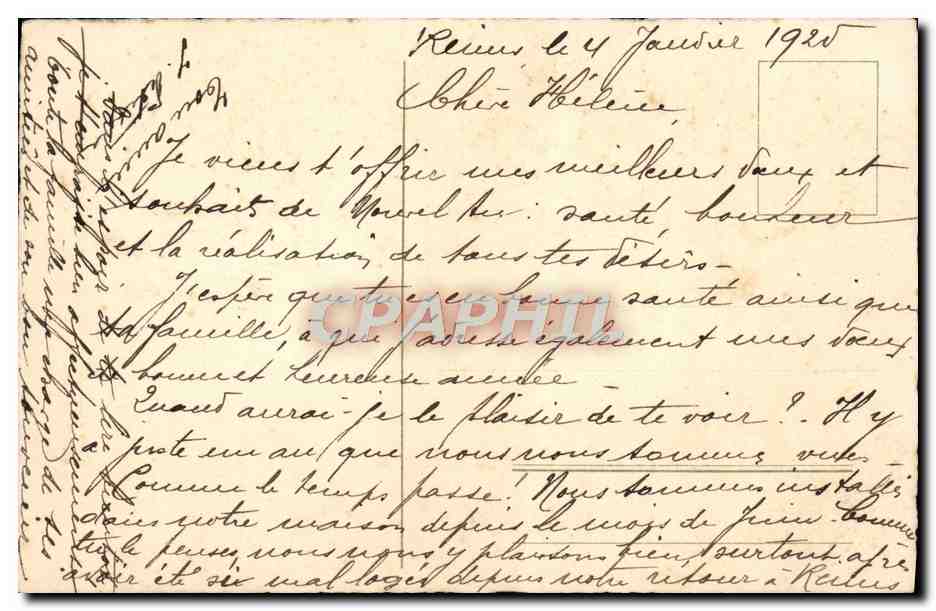 CPA Fantaisie Fleurs — Verso