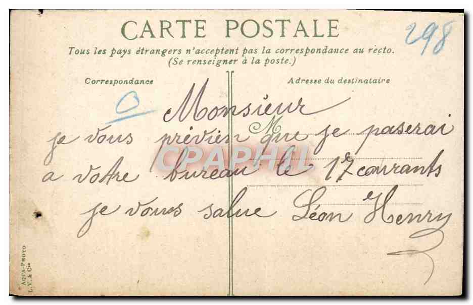 CPA Fantaisie Femme Ile St Louis Hotel du Duc de Richelieu — Verso