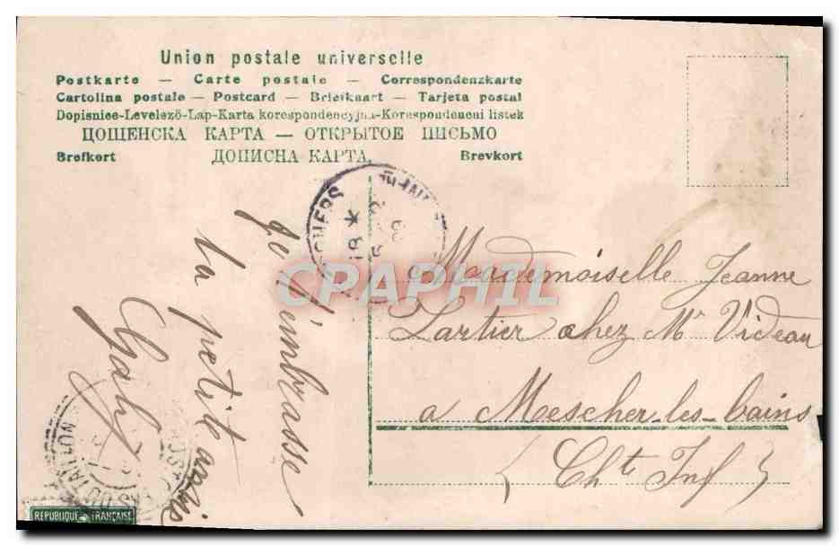 CPA Fantaisie Enfant  — Verso