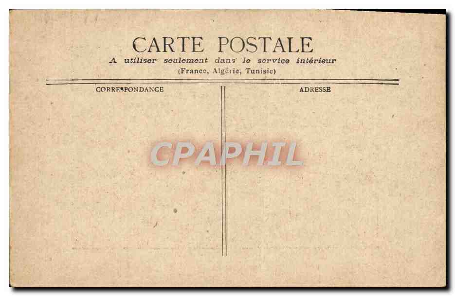 CPA Fantaisie Femme La chaise a porteurs — Verso