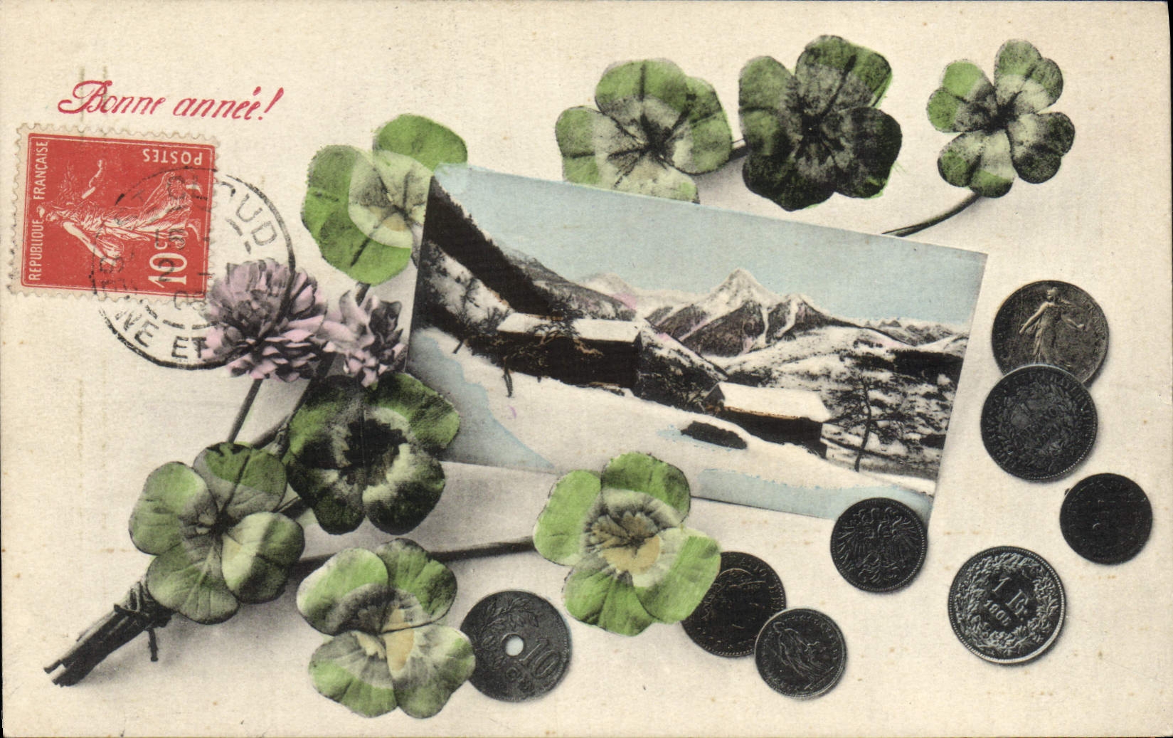 CPA Fantaisie Trefles Montagne Monnaie 