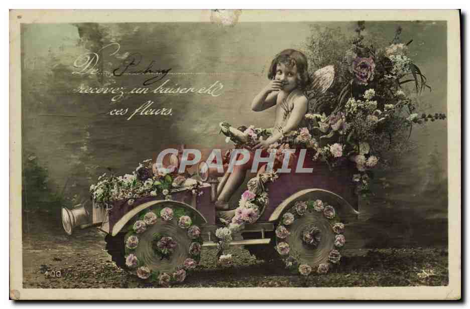 CPA Fantaisie Enfant Automobile 