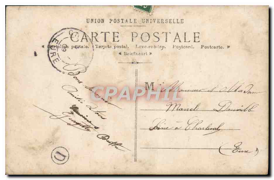 CPA Fantaisie Enfant Automobile  — Rückseite