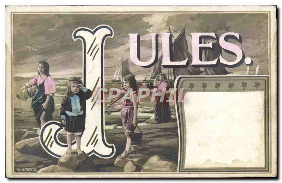 CPA Fantaisie Femme Prenom Jules Enfants