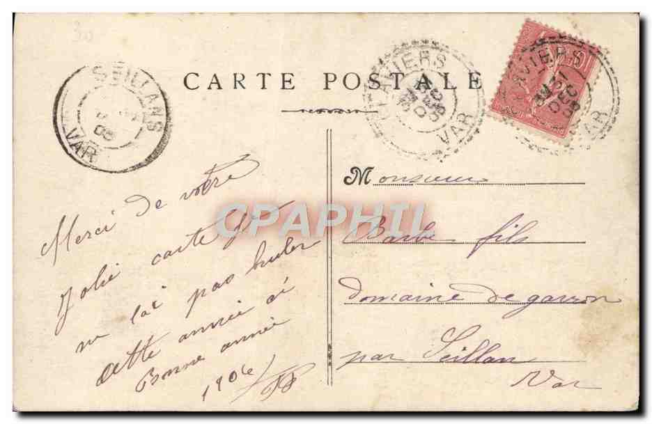 CPA Fantaisie Femme Prenom Louis — Rückseite