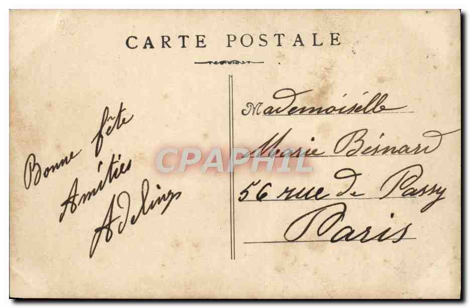 CPA Fantaisie Femme Prenom Marie Cygne — Rückseite