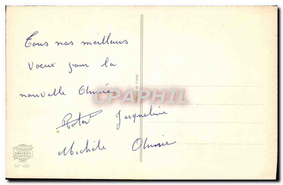 CPA Fantaisie Fleurs Oiseau — Verso