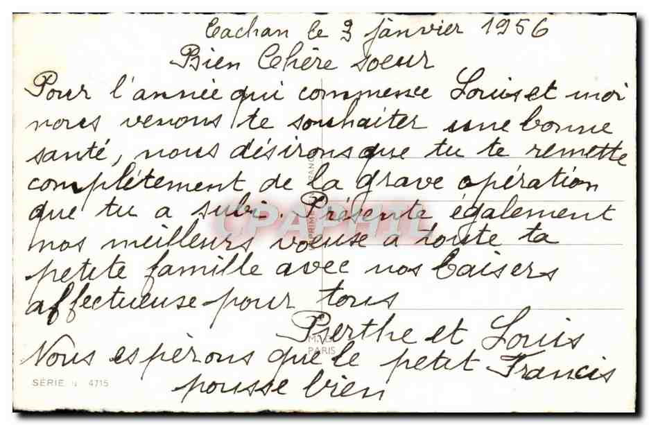 CPA Fantaisie Fleurs — Verso