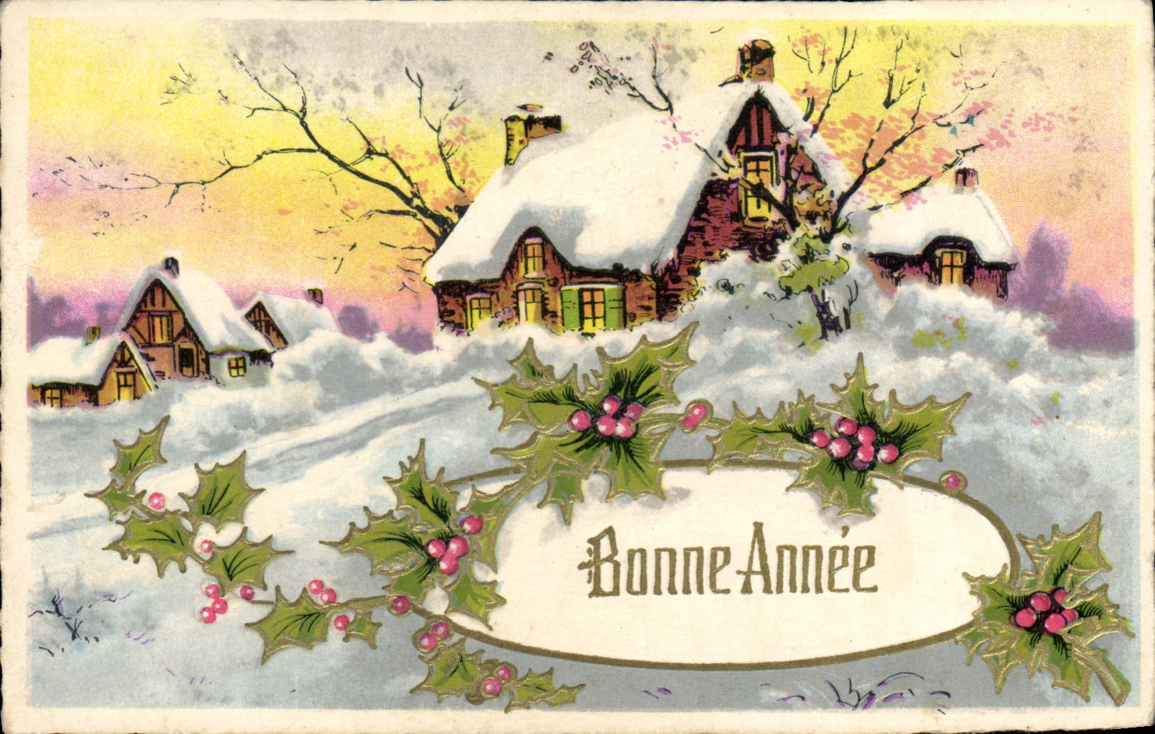 CPA Fantaisie Bonne annee