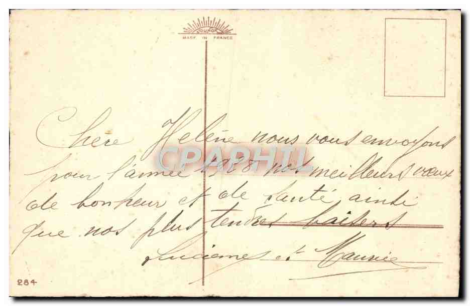 CPA Fantaisie Fleurs — Verso
