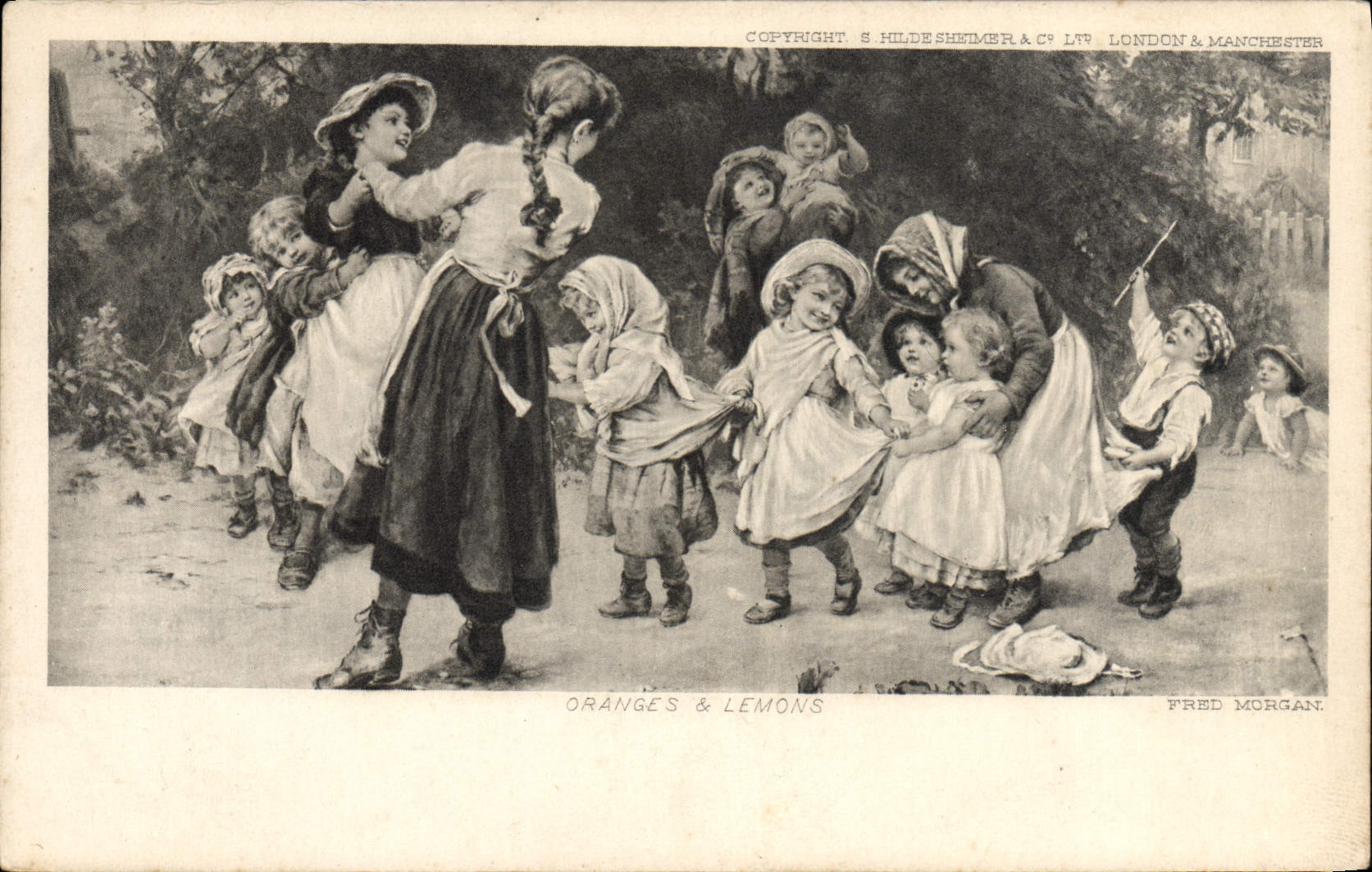 CPA Fantaisie Enfants Oranges et lemons 
