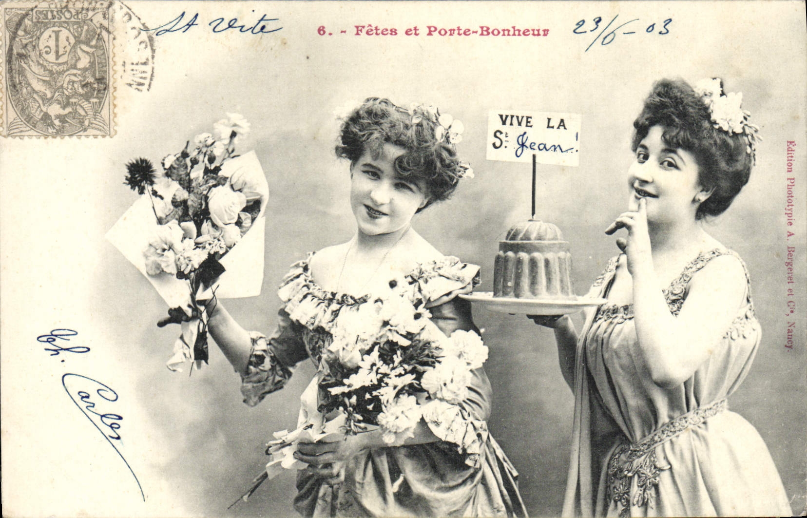 Fiestas y Portafortuna — San Juan — Edición Fototipia A. Berguet y Cie, Nancy