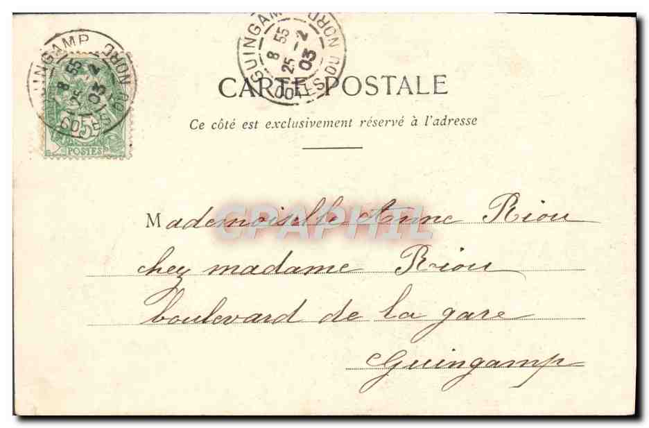 CPA Fantaisie Enfants — Verso