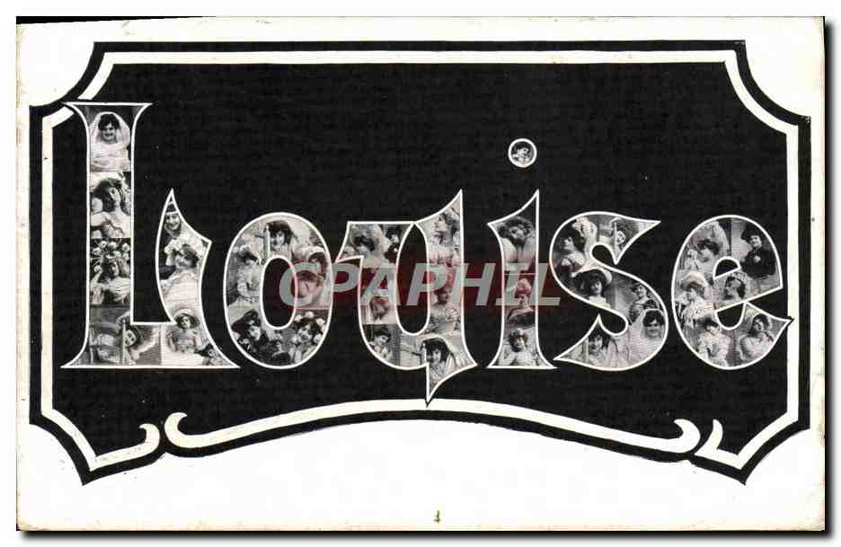 CPA Fantaisie Prenom Louise 