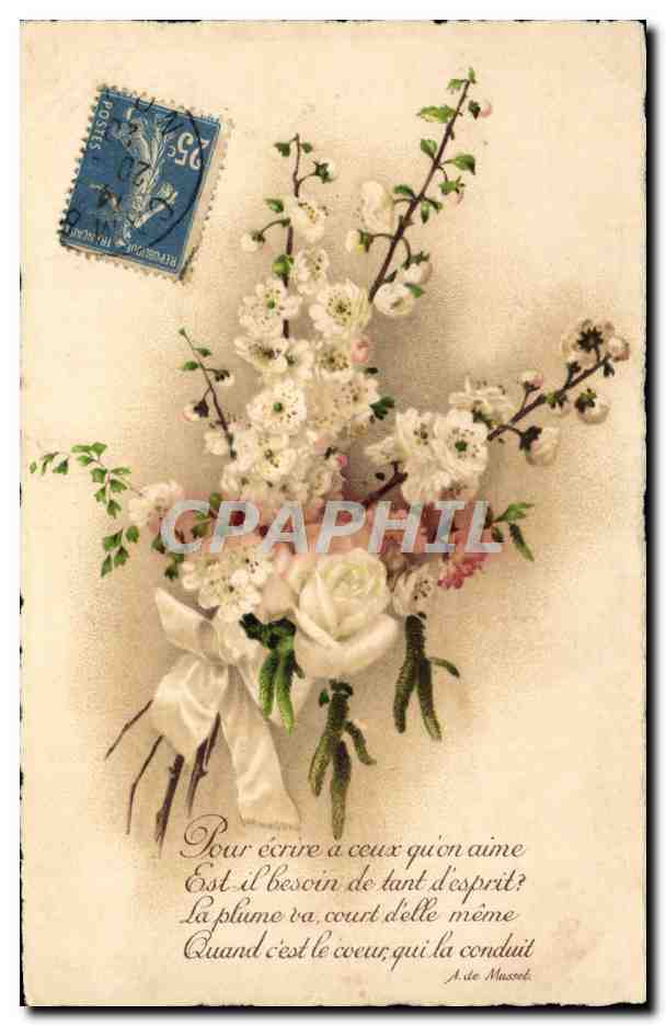 CPA Fantaisie Fleurs