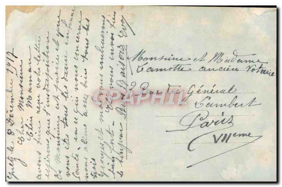 Flores y paisaje — editor Furia, n° 1872/4 — Reverso