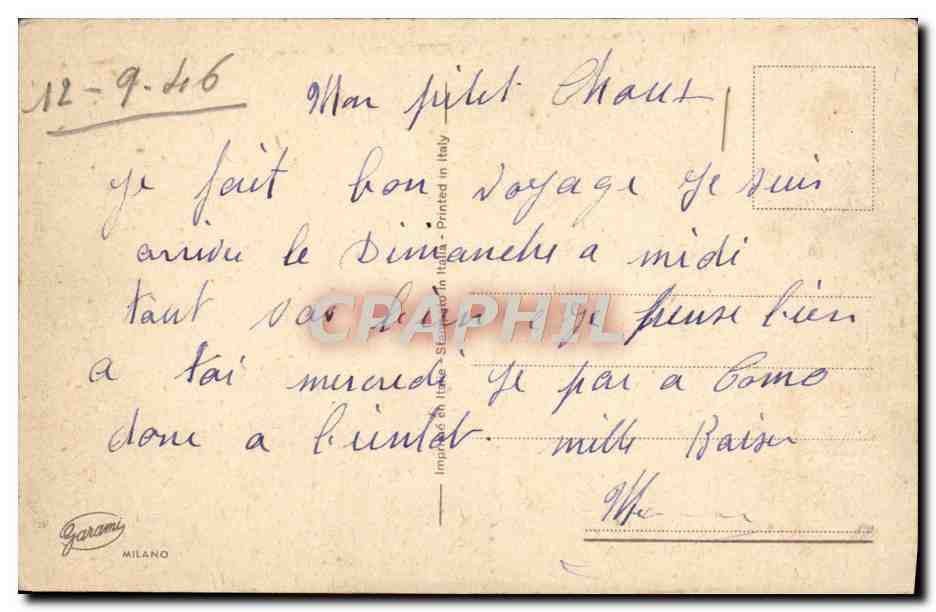 CPA Fantaisie Fleurs — Verso