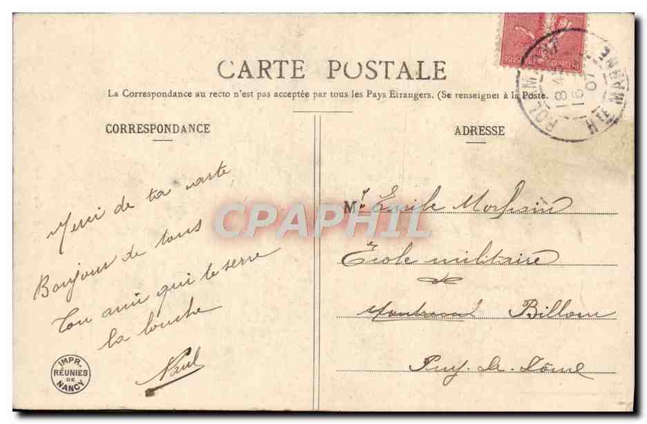 Voyage de Noce — Édition Bargnaret — Verso