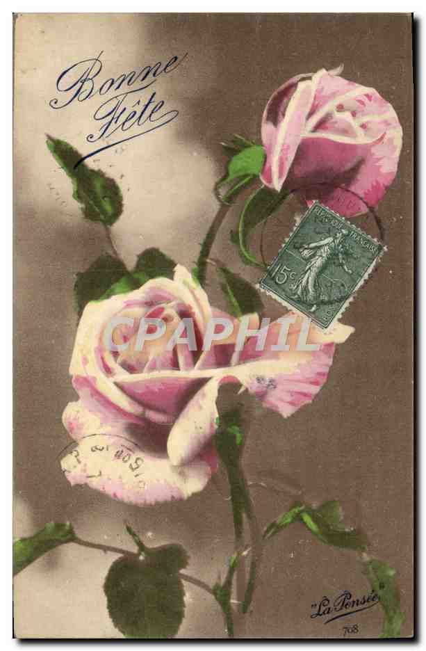 CPA Fantaisie Fleurs
