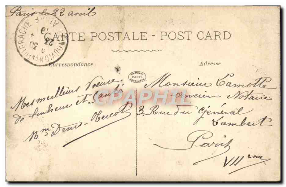 CPA Fantaisie Fleurs — Verso