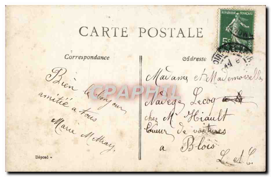 CPA Fantaisie Enfant — Rückseite