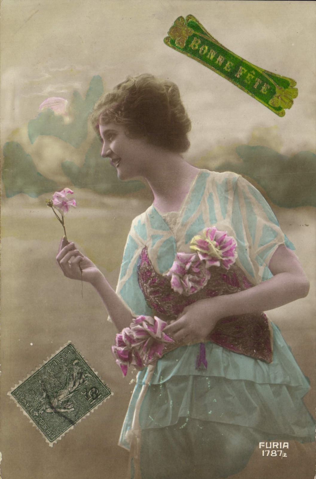 CPA Fantaisie Femme