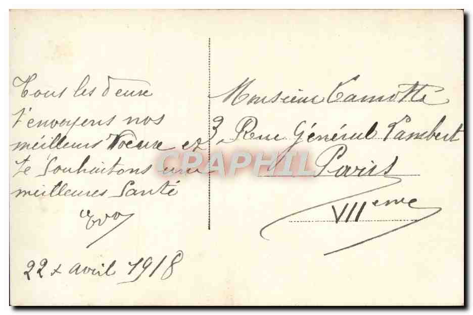 CPA Fantaisie Femme — Verso
