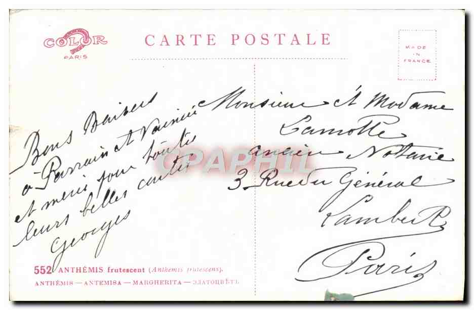 CPA Fantaisie Femme — Back