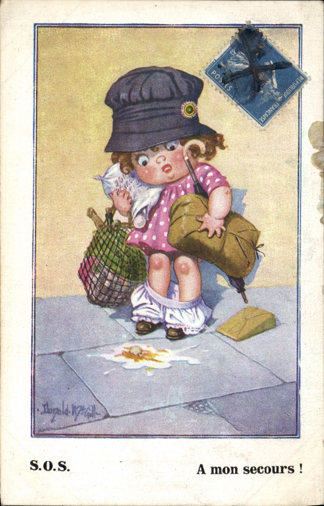 CPA Fantaisie Enfant Illustrateur Donald McGill