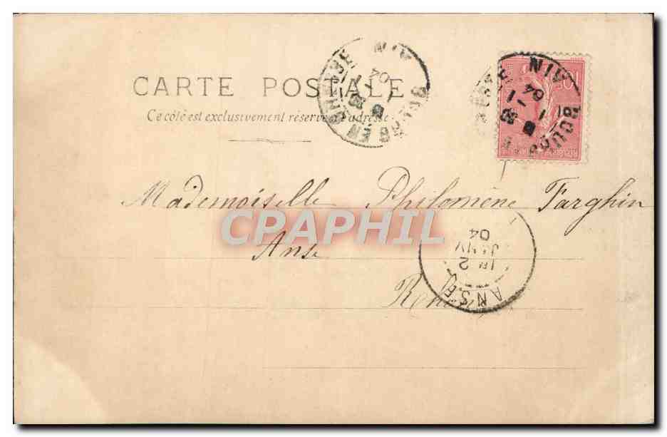 Le culte du gui — scène de dévotion — éditeur L. Manuel, Paris, n° 122/10 — Verso