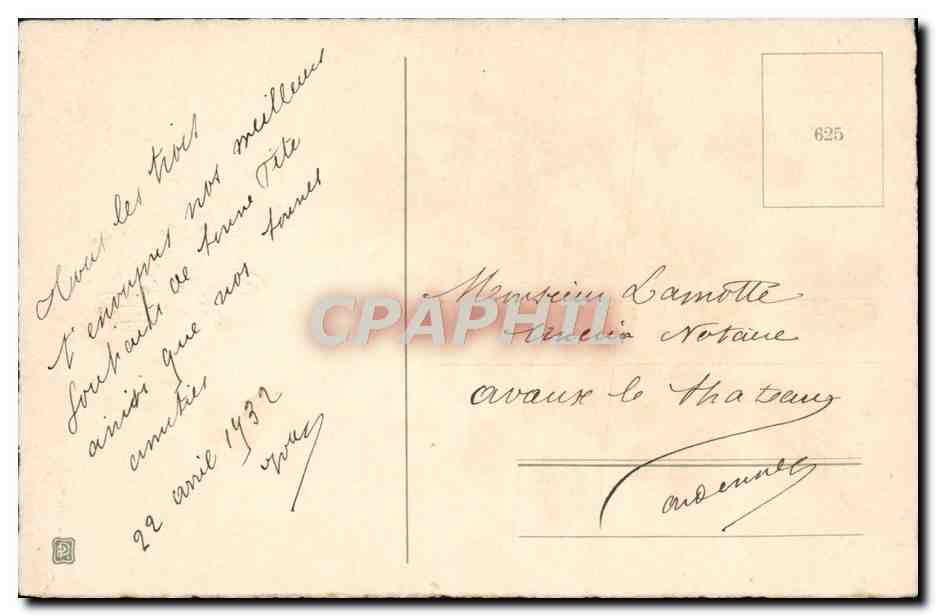 CPA Fantaisie Fleurs — Verso