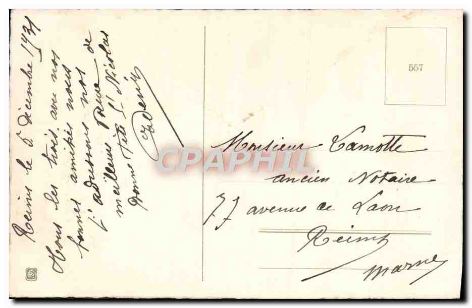 CPA Fantaisie Fleurs — Rückseite