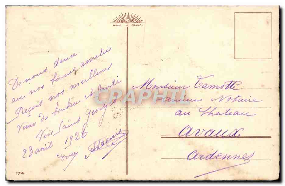 CPA Fantaisie Fleurs — Verso