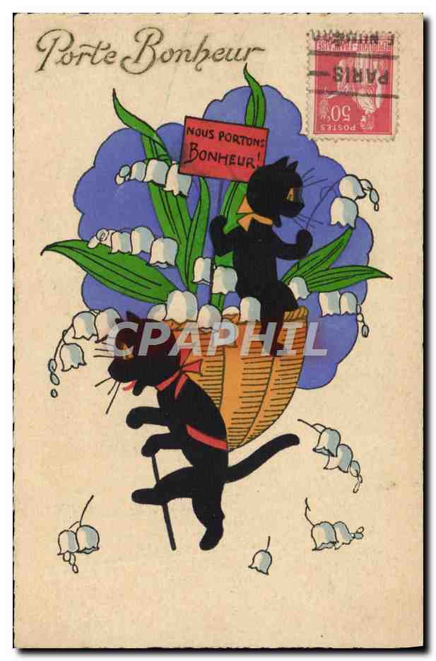 CPA Fantaisie Chat chats Chaton 