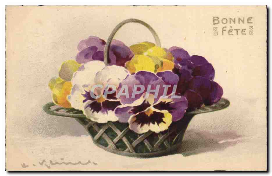 CPA Fantaisie Fleurs