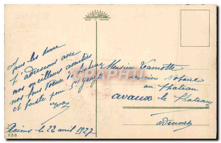 CPA Fantaisie Fleurs — Verso