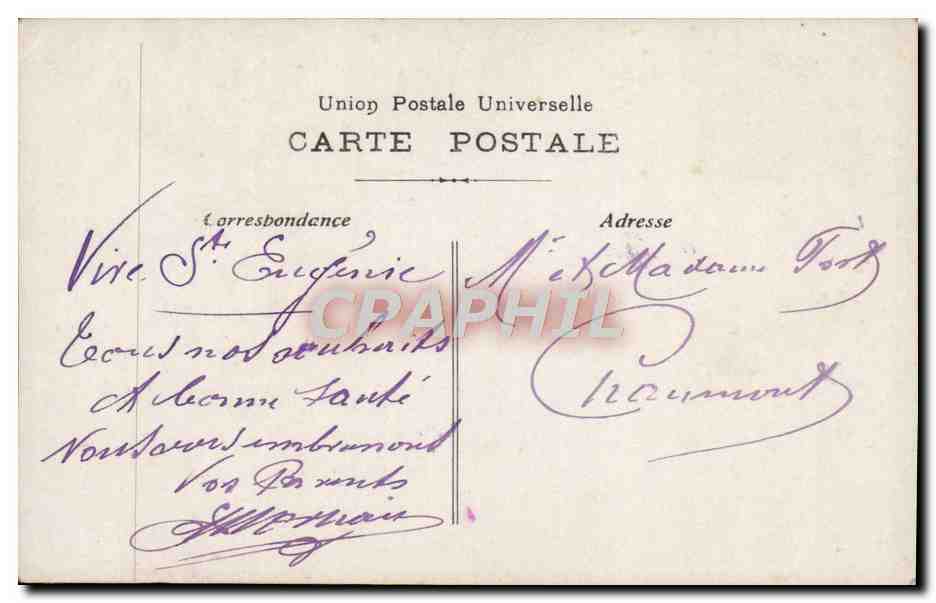 CPA Fantaisie Femme — Verso