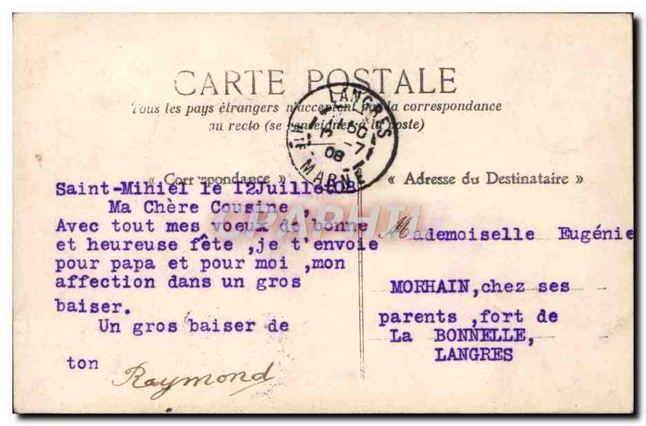 CPA Fantaisie Enfant — Verso