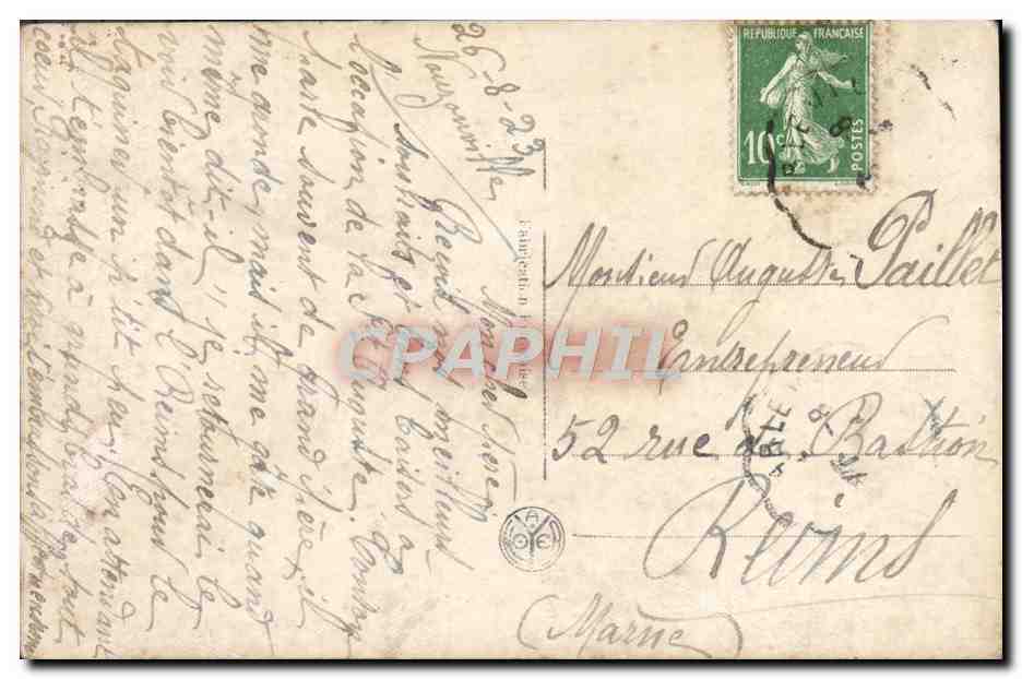 CPA Fantaisie Fleurs — Verso