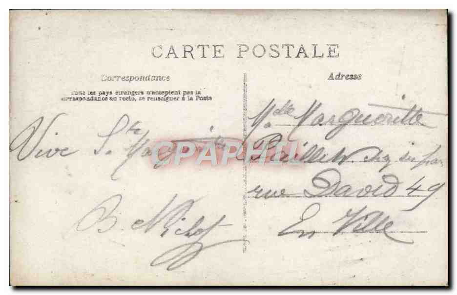 CPA Fantaisie Enfant — Verso