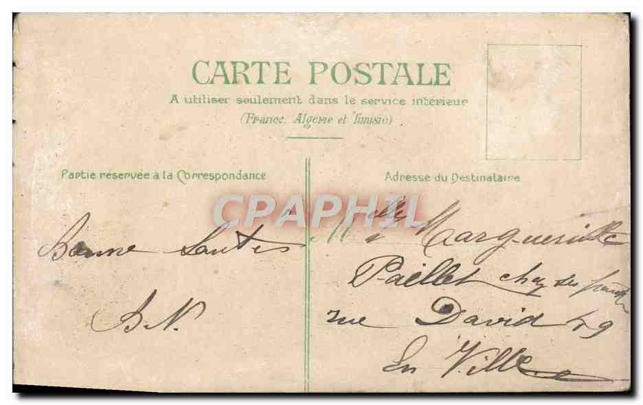 CPA Fantaisie Fleurs oeuf — Verso
